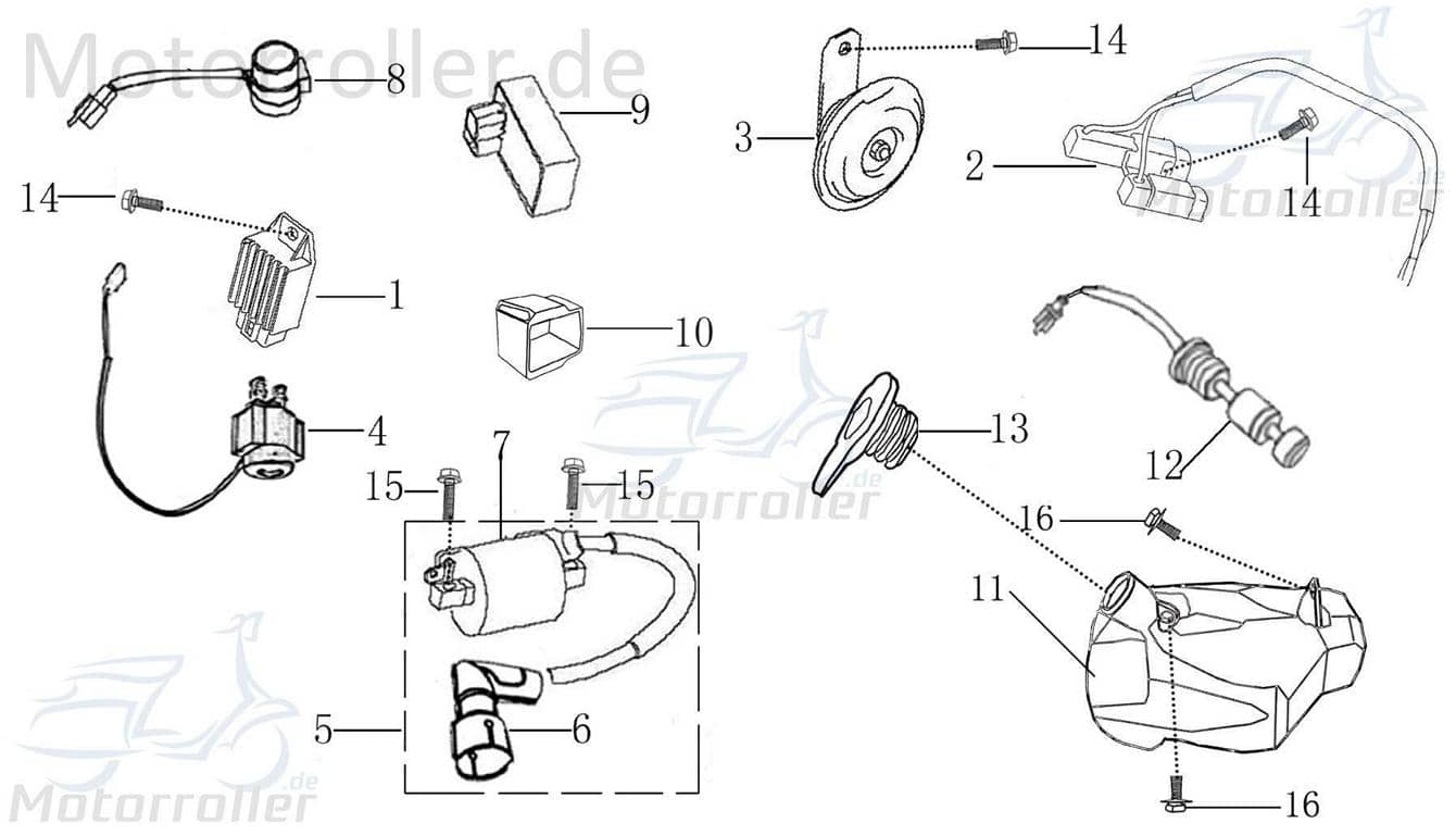 Kerzenstecker von Jonway Zündkerzenstecker 2060005-2