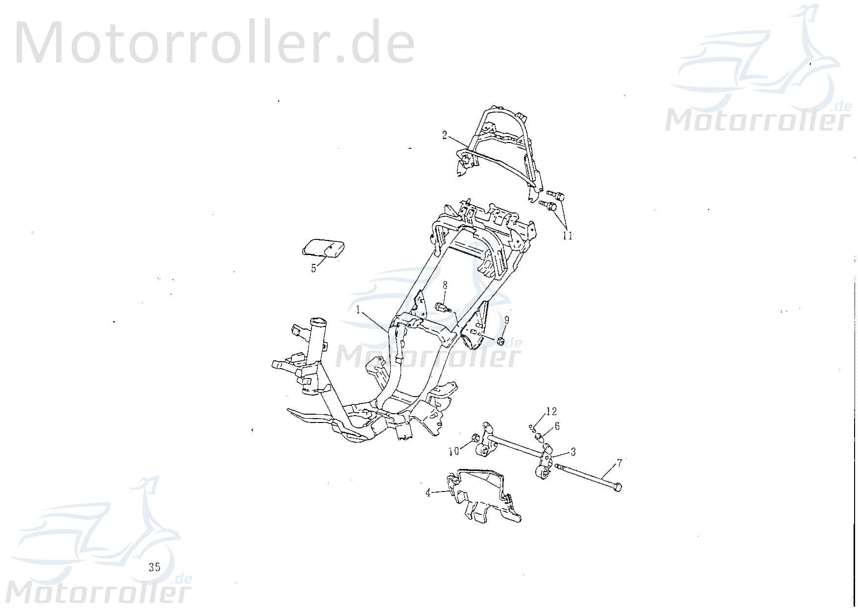 Rahmen 41110-NCF-00 für 50ccm 2Takt