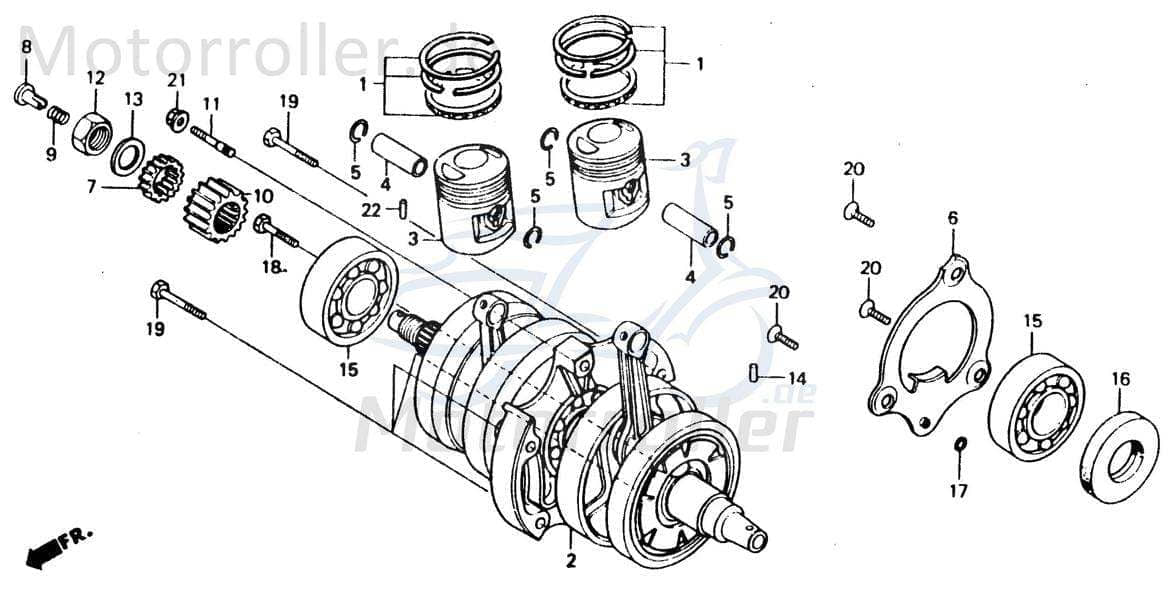 Chunlan Chopper Öldurchlauffeder 125ccm 4Takt 244FM.04-03 Motorroller.de Motorrad Moped Ersatzteil Service Inpektion Direktimport