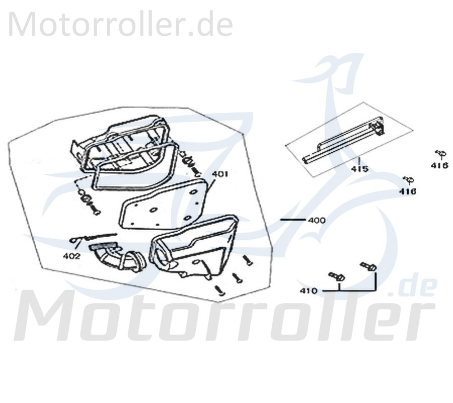 Kreidler Florett 2.0 2.1 RS 50 Sekundärluftsystem 741163 Motorroller.de SLS-System Abgasrückführung