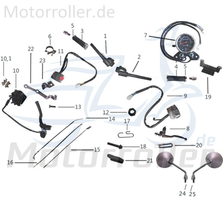 Kreidler DICE CR 125i Tachowelle 780023 Tachometerantriebswelle Tachoantriebswelle Tachometerwelle