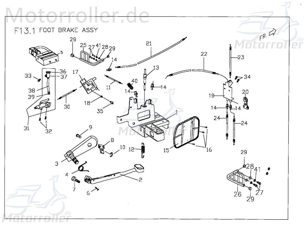 PGO Gleitplatte Bremszug vorne X-RIDER 50 Quad ATV 50ccm X0468212000 Motorroller.de PGO 50ccm-2Takt X-RIDER 110 UTV Ersatzteil Service Inpektion