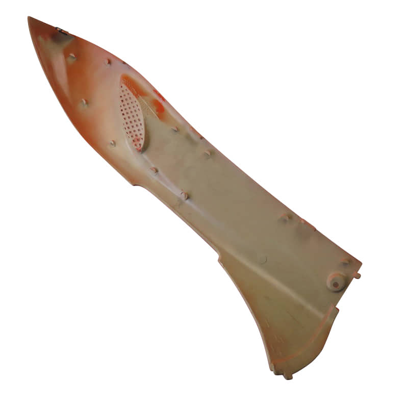 Adly Seitenleiste links orange Seitenteil Roller 125ccm 4Takt Motorroller.de Seitenverkleidung Seitenabdeckung Seiten-Verkleidung Seiten-leiste