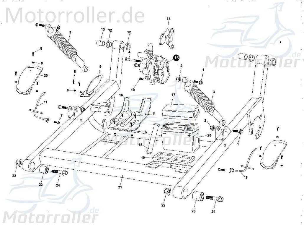 Schwingarm Schwinge 2.000.202 2000202 von Tongjian