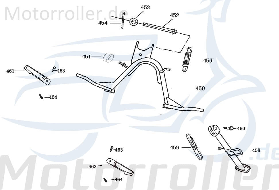 Jonway Florett 2.0 50 City Splint 50ccm 2Takt 97001-30300 Motorroller.de Zapfen Sicherungssplint Sicherungs-Splint Splint-Stift Goupille Splintstift
