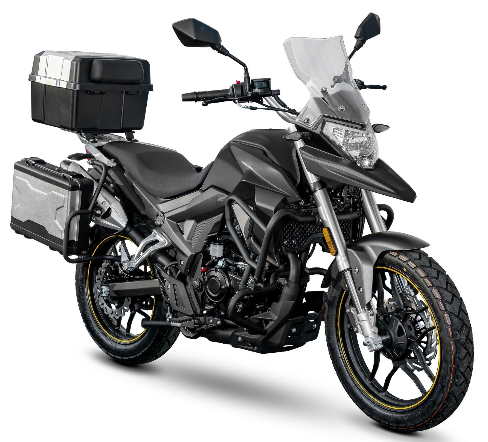 Motorrad Fighter 125 RX1-KS schwarz 99 km/h Euro 5+ Schaltmoped Mokick Kleinkraftrad