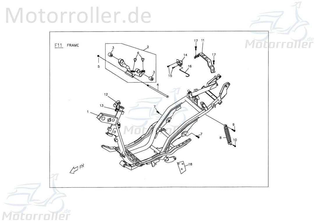 Schraube M14mm Quad 50 2 Maschinenschraube GB-T923-M6 Motorroller.de Bundschraube Flanschschraube Flansch-Schraube Maschinen-Schraube ATV Baotian