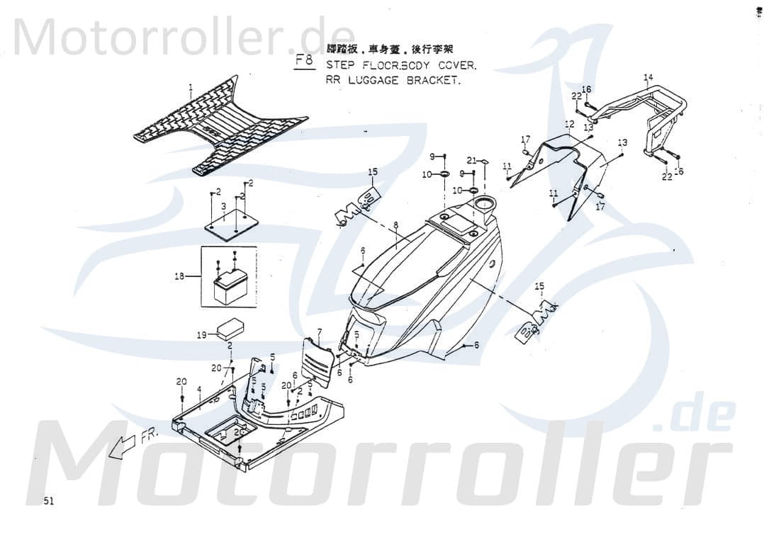 PGO Batterie 12V Big Max 50 Akku Starterbatterie 50ccm 2Takt Motorroller.de Roller-Batterie Rollerbatterie Akkumulator Starter-Batterie Bleibatterie