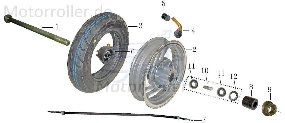 Baotian BT49QT-28 A Simmerring 50ccm 4Takt GB10708.1-Y20X35X6 Motorroller.de 20x35x7mm links Simmering Wellendichtring Abdichtring Dichtringe 139QMB