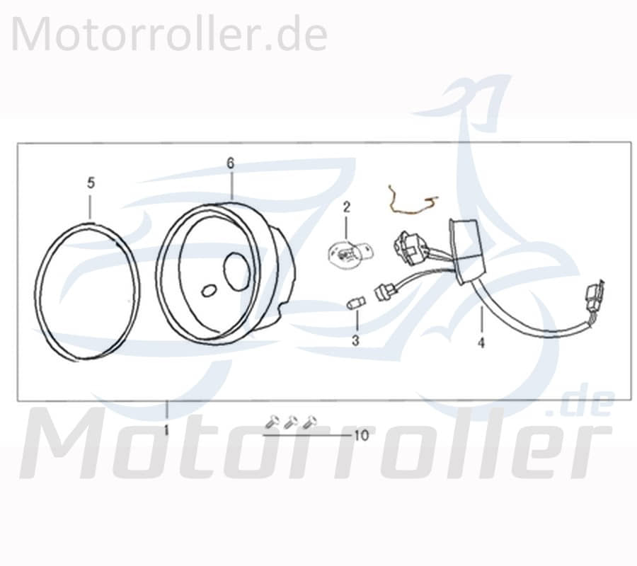 Fassung Scheinwerfer Lampensockel Birnenfassung Roller 741703 Motorroller.de Birnensockel Scooter Moped Ersatzteil Service Inpektion Direktimport