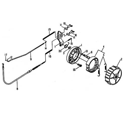 Bremszug Bremsseil 94191 von Motorroller.de