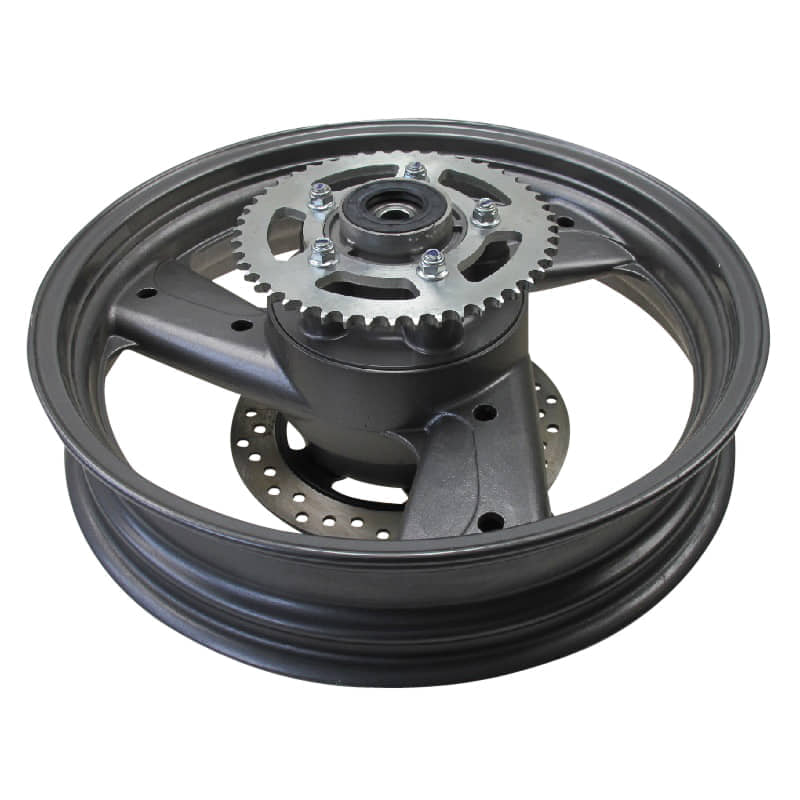 Hinterradfelge 3.5x17 mit Bremsscheibe und Kettenrad 91468-KPL