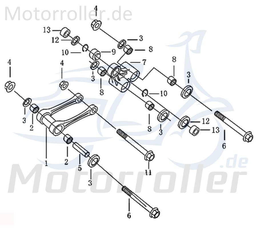 Kreidler DICE SM 50 LC Gelenklager 50ccm 2Takt 212-ZCGJ-001 Motorroller.de Gelenklagerung Motorrad Supermoto 50 DD Moped Ersatzteil Service Inpektion