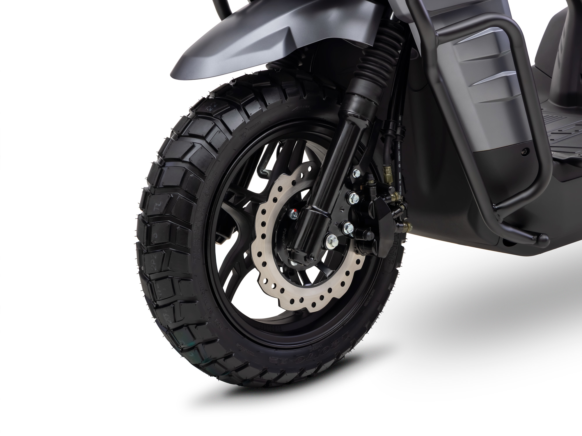 Motorroller Fighter 125 RT grau 85 km/h Euro 5+ Scooter Mokick Roller