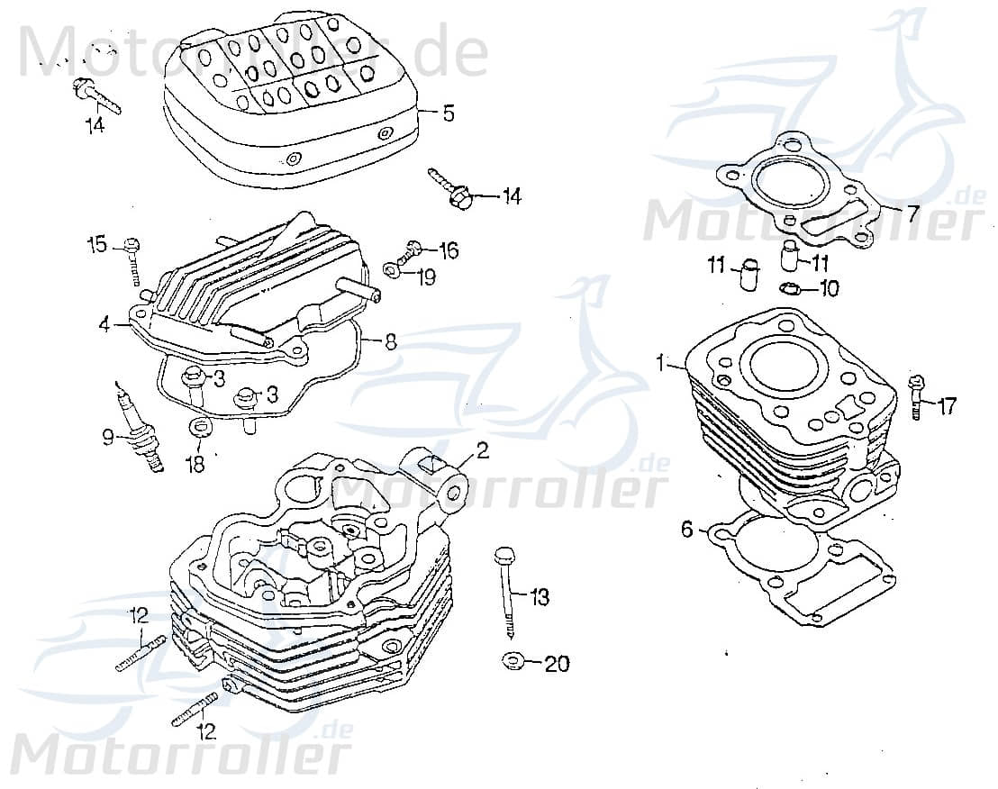 Zündkerze DR 8 EA NGK 5453667 von Motorroller.de