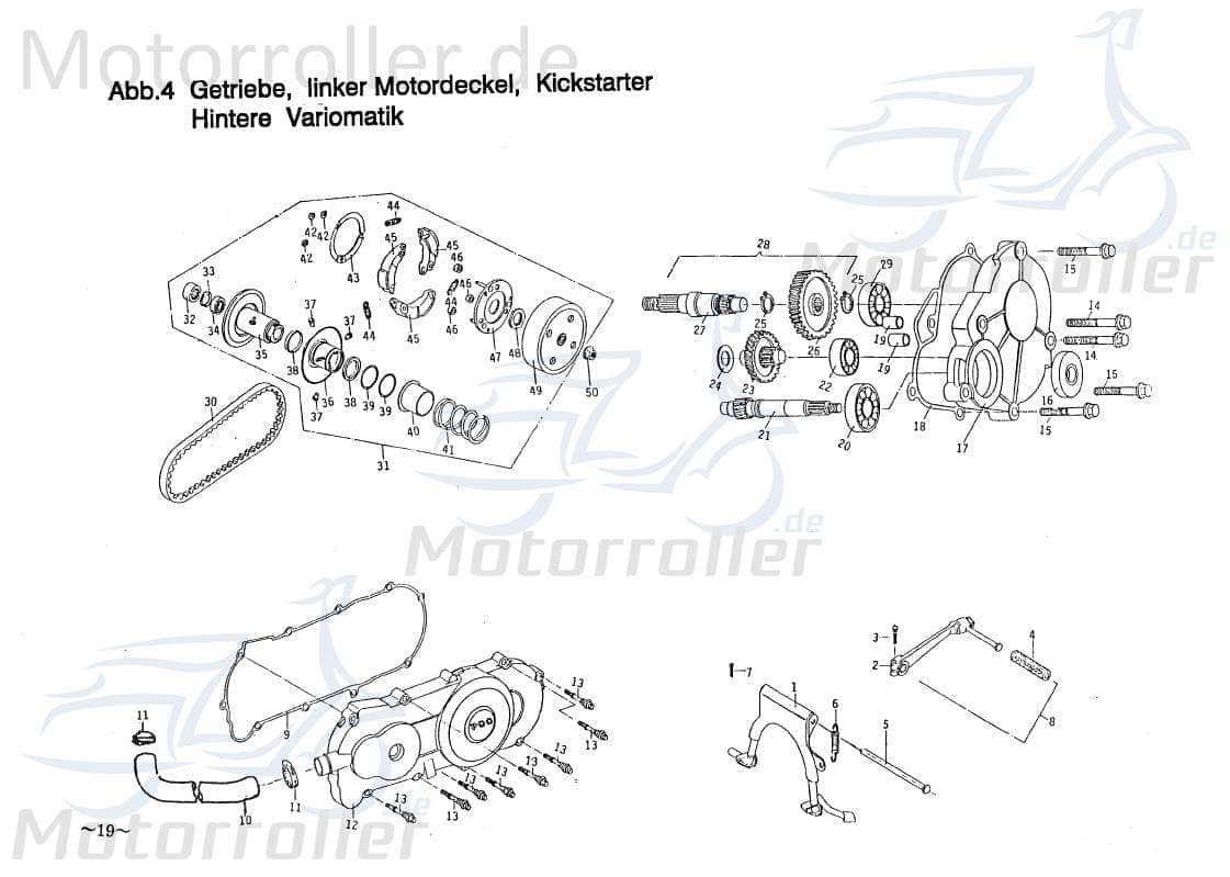 Hauptständer komplett Staender B2E146003A9