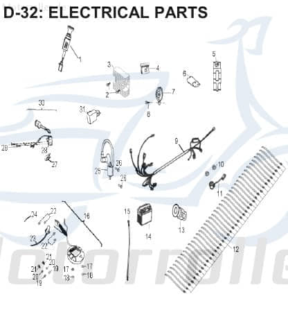 Aeon Cobra 320 Gummischeibe Quad 320ccm 4Takt 37206-131-000 Motorroller.de Unterlegscheibe Gummiunterlegscheibe Dämpferscheibe Pufferscheibe ATV UTV