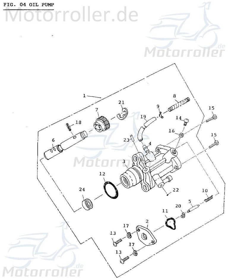 Ölpumpe Automatik 2Takt 50ccm Oil-Pump 78180791