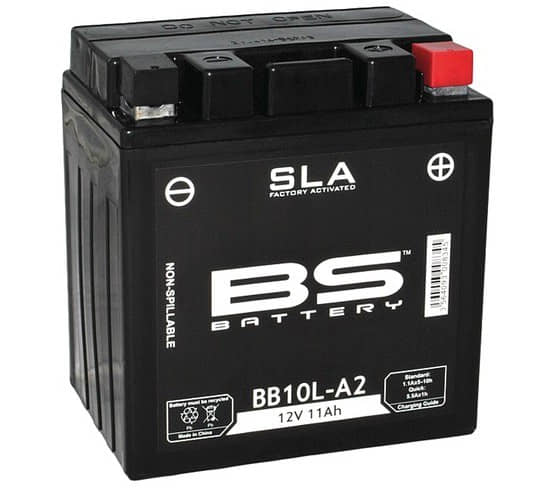 Batterie BB10L-A2 12V 10Ah SLA DIN 51112 133x145x90mm 5378658 Motorroller.de Versiegelt (FA) Akku Starterbatterie Akkumulator Starter-Batterie 1E40QMB