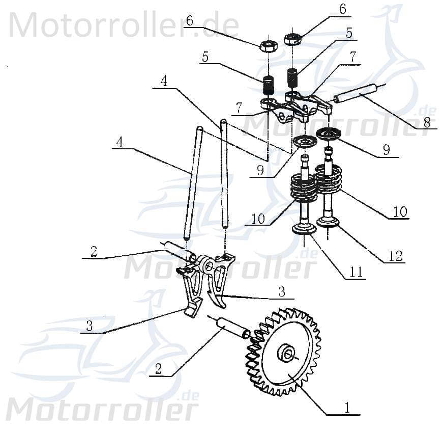 Klemmfeder Tongjian Kinderbuggy Federstift 40ccm 4Takt Motorroller.de Haltestift Arretierfeder Bremssattel Ersatzteil Service Inpektion Direktimport