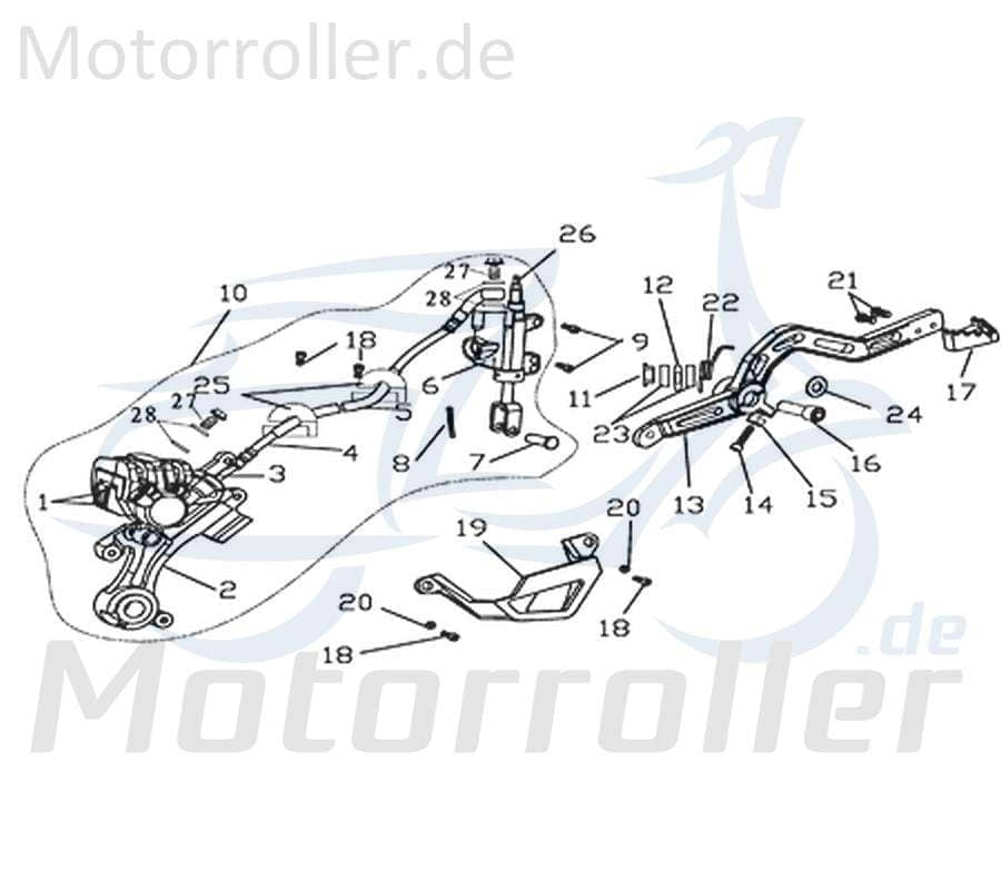 CPI Supermoto 125 DD Dichtscheibe 125ccm 4Takt Y9B-46031-00-00 Motorroller.de Dicht-Ring Distanz-Scheibe Dicht-Scheibe 125ccm-4Takt Motorrad Moped