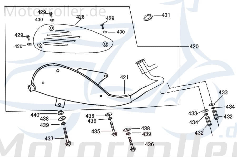 Auspuffblende 18318-ALA6-9000 von AGM-MOTORS