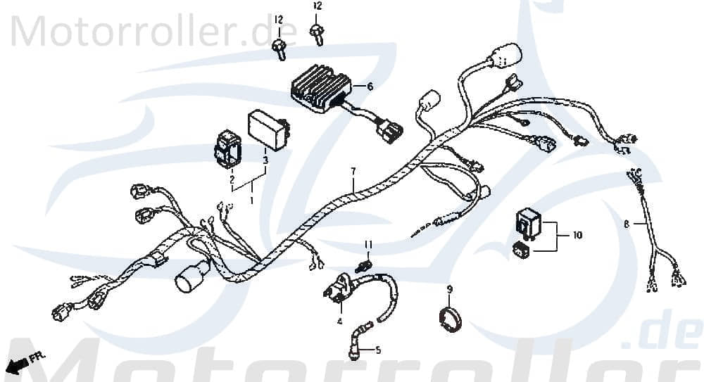 CDI Zündbox Daelim VT 125 Steuergerät Motorrad 125ccm 4Takt Motorroller.de CDI-Einheit Blackbox Zündeinheit 125ccm-4Takt VS 125 EVOLUTION Moped