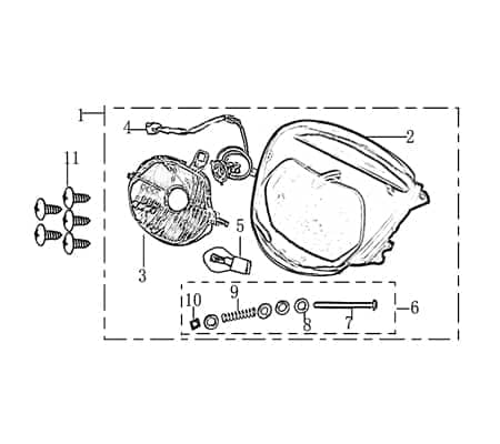 Scheinwerfer Kreidler Jigger 50 Frontscheinwerfer 701716 Motorroller.de Hauptscheinwerfer Vorderlicht Frontlicht Frontleuchte Original Ersatzteil