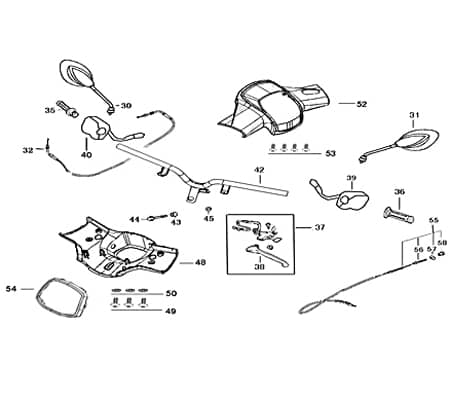 Schaltereinheit links Rex Genua 250 740786