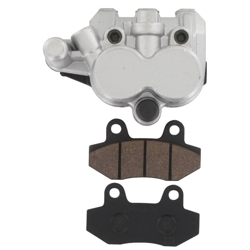 Rex Milano 125 Bremszange silber vorne links Roller Motorroller.de Bremssattel Brems-Sattel 125ccm 4Takt 152QMI YY125QT-28 125cc 4T GY6