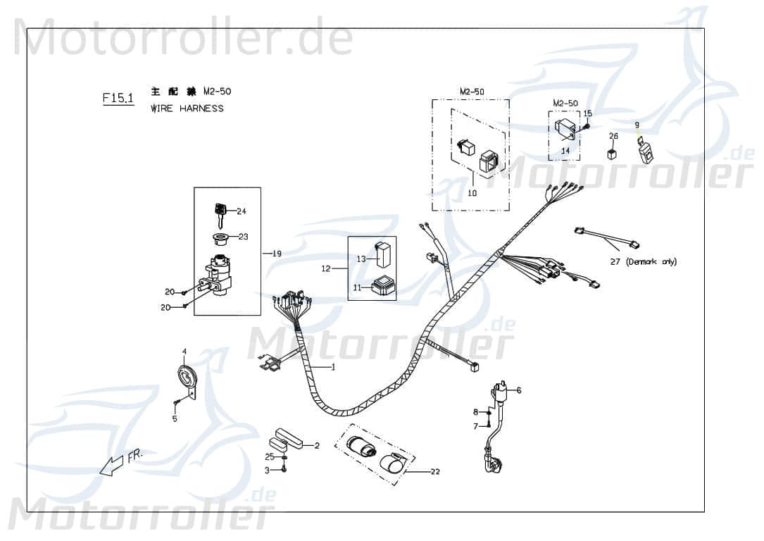 Kabelbaum Kabel-Satz M25816000001