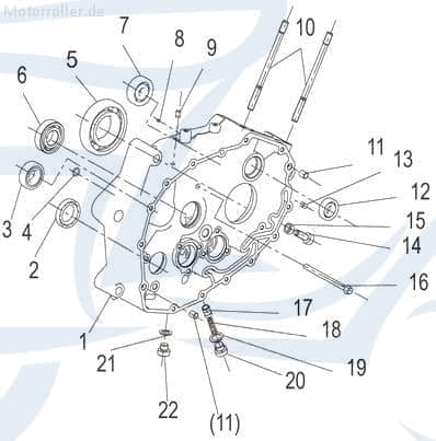 Kreidler Insignio 125 2.0 Kugellager 6004 750154 Motorroller.de Radialkugellager Rillenkugellager Rollenlager Kugel-Lager Wellenlager