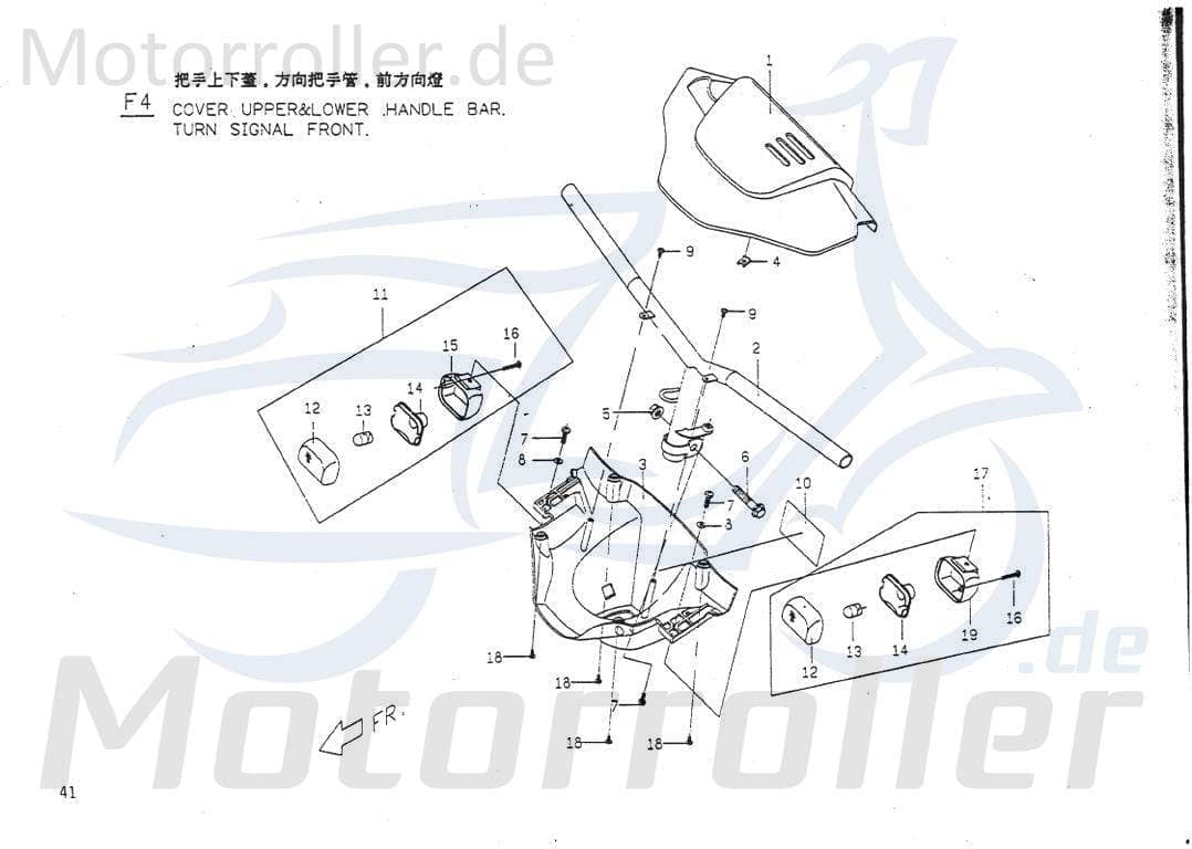 Lenkerverkleidung Unten Frontverkleidung P1614000000