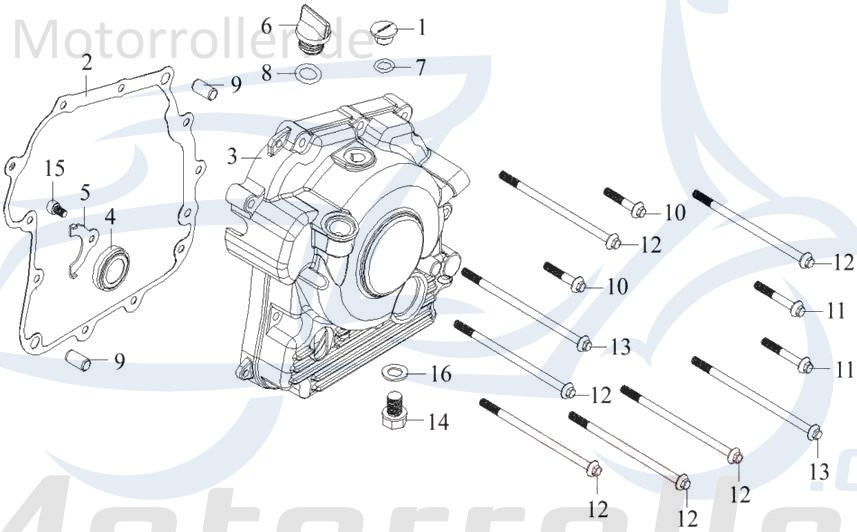 SMC Dichtung Beeline Pista 50 Abdichtung SEAL 15221-JOW-00 Motorroller.de Gasket Explorer Taurus 300 Mokick Ersatzteil Service Inpektion Direktimport