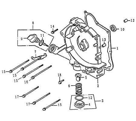 Rex Speedy 125 Variomatikdeckel 125ccm 4Takt Roller Motorroller.de Getriebegehäusedeckel Gehäusedeckel 152QMI YY125QT-28 125cc 4T GY6