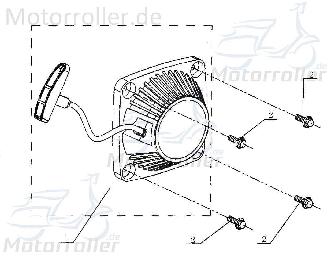 Kasea Kinderbuggy Seilstarter Chokezug 40ccm 4Takt 39-13938 Motorroller.de komplett 40ccm-4Takt Ersatzteil Service Inpektion Direktimport