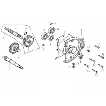 Rex Rexy 125 Getriebeausgangswelle 125ccm 4Takt 26420-GAT-00 Motorroller.de Endantrieb Zwischenwelle Antriebs-Welle Getriebewelle Antriebs-Achse