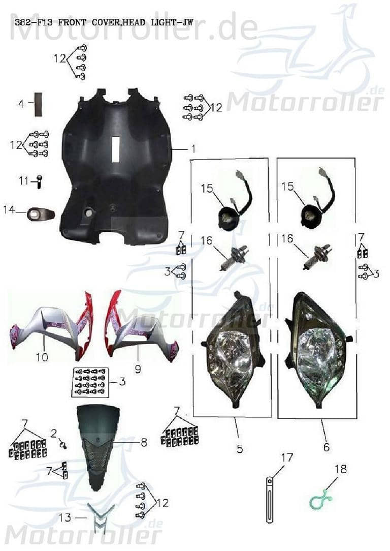 Haken Adly Blizzard GTA 50 Gepäckhaken Helmhaken 50ccm 2Takt Motorroller.de 50ccm-2Takt Scooter Ersatzteil Service Inpektion Direktimport