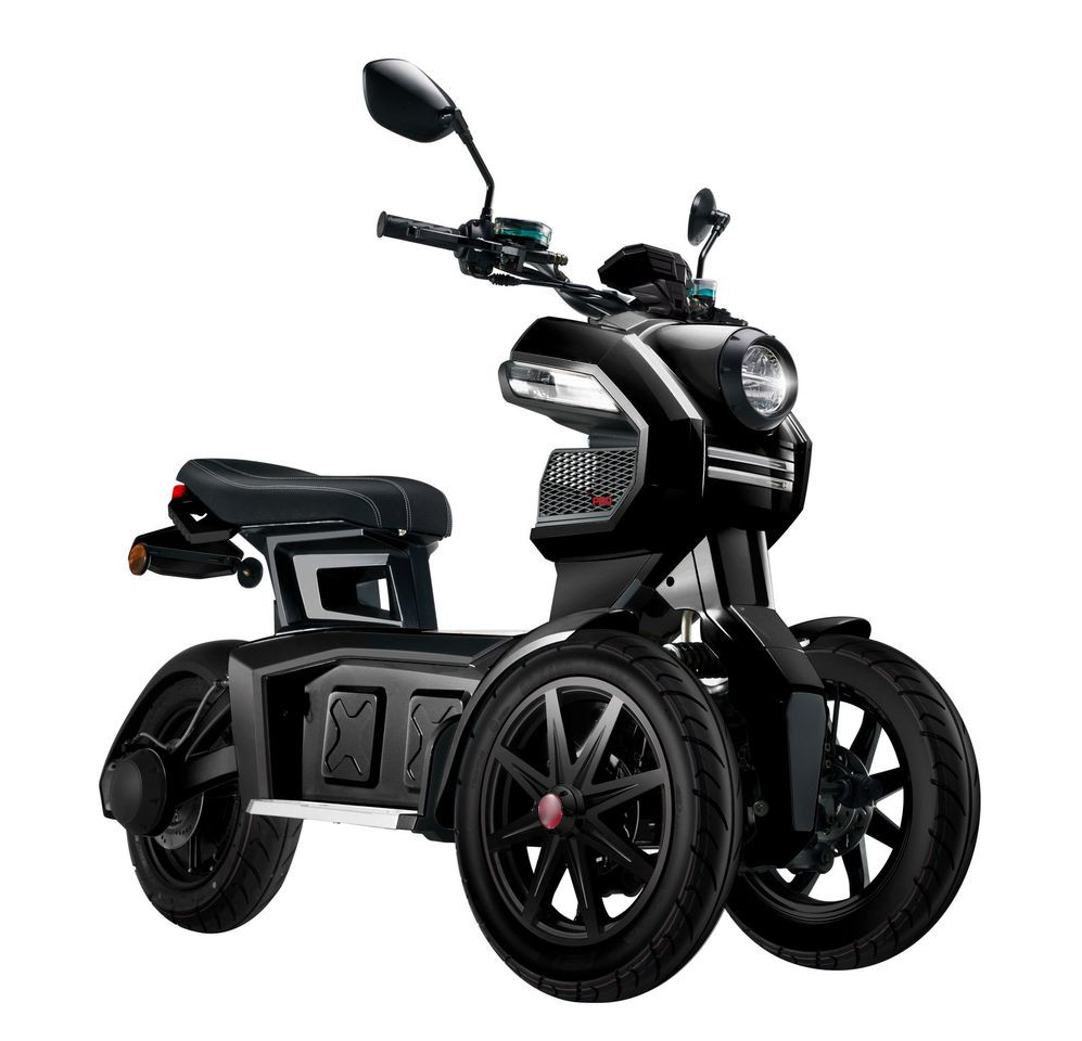Dreirad Scoody E3 Trike IT-Z 45 km/h schwarz 1490 Watt Elektroroller E-Scooter E-Roller E-Dreirad E-Trike Dreiradroller Mokick