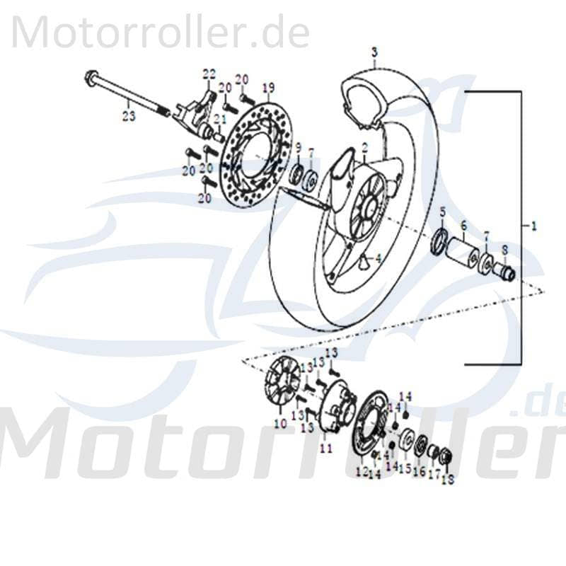 Kreidler STREET 125 DD Öldichtung 125ccm 4Takt FIG.C28-16 Motorroller.de 125ccm-4Takt Scooter Ersatzteil Service Inpektion Direktimport