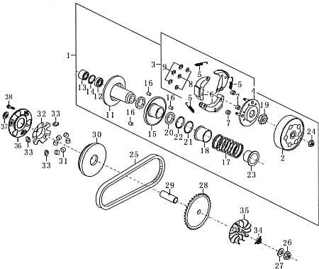 Fliehkraftrolle 5 g von Motorroller.de 72046