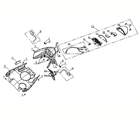 CPI Aragon 50 Club Rücklicht 50ccm 2Takt T72-25400-20-00 Motorroller.de Rückstrahler Rück-Leuchte Rückleuchteneinheit Rückleuchten-Einheit Scooter