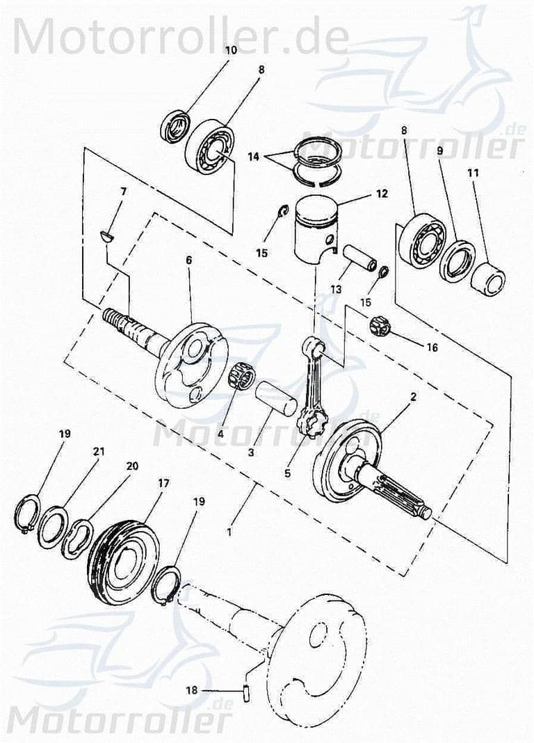 Kolbenring 1Stück Ring 1,14mm breit YYGY0500-0805-A