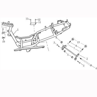 Gummipuffer Rahmen 50ccm 2Takt Kreidler 701279