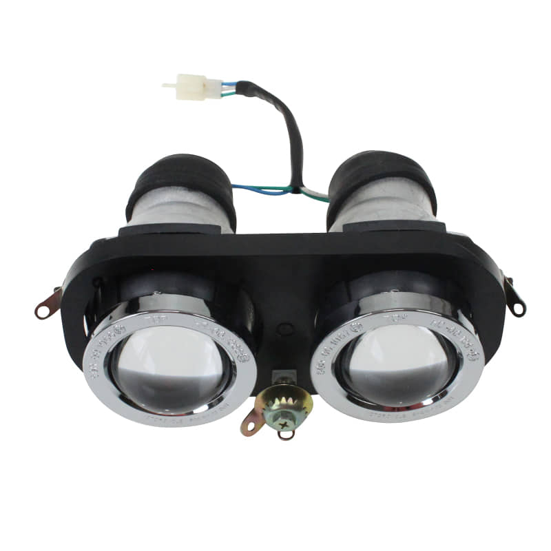 Doppelscheinwerfer Rex RS500 QM50QT 6A-AQINGQI 50ccm 4Takt Motorroller.de Strahler Frontscheinwerfer Vorderlicht Frontleuchte Hauptstrahler Scooter