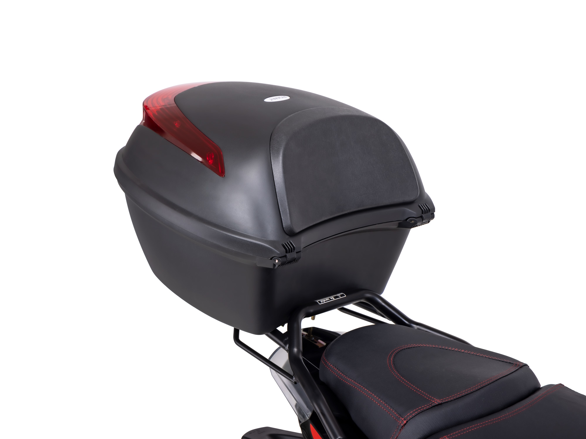 Motorroller Fighter R 777 Sport rot-schwarz 45 km/h Euro 5 mit Topcase Scooter Mokick Roller