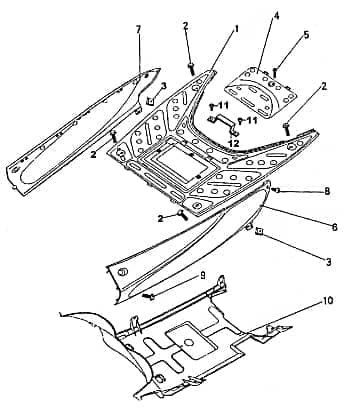 Batterieabdeckung Fussbrett Motorrad Kreidler Rex 87663