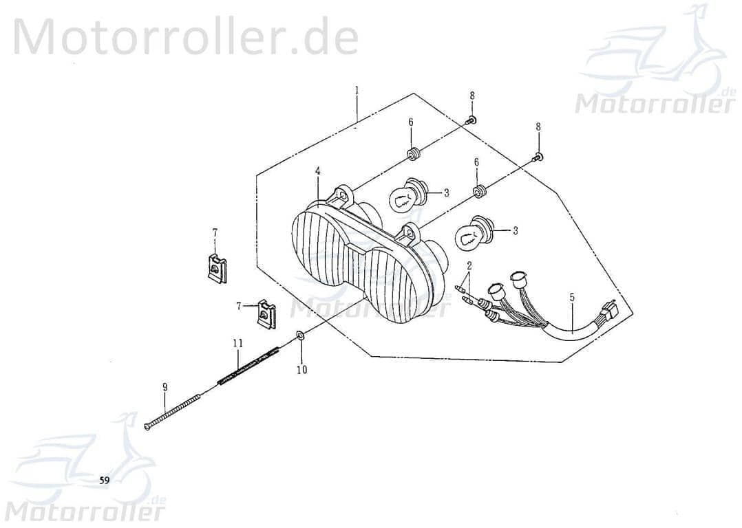 Kabelbaum Scheinwerfer Kabelsatz 55340-PAF-00