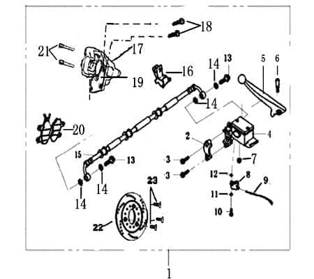 Rex Imola 50 Stopschalter Bremslichtschalter Schalter Motorroller.de Bremsschalter 50ccm 4Takt 139QMB JSD50QT-13 50cc 4T 139QMA