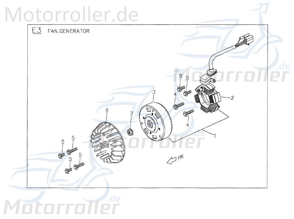 PGO Gebläserad Lüfterrad 2Takt PMX 110 Flügelrad P0043000000 Motorroller.de Luftrad Lüfter-Rad Luft-Rad Ventilatorrad Belüftungsrad Gebläse-Rad